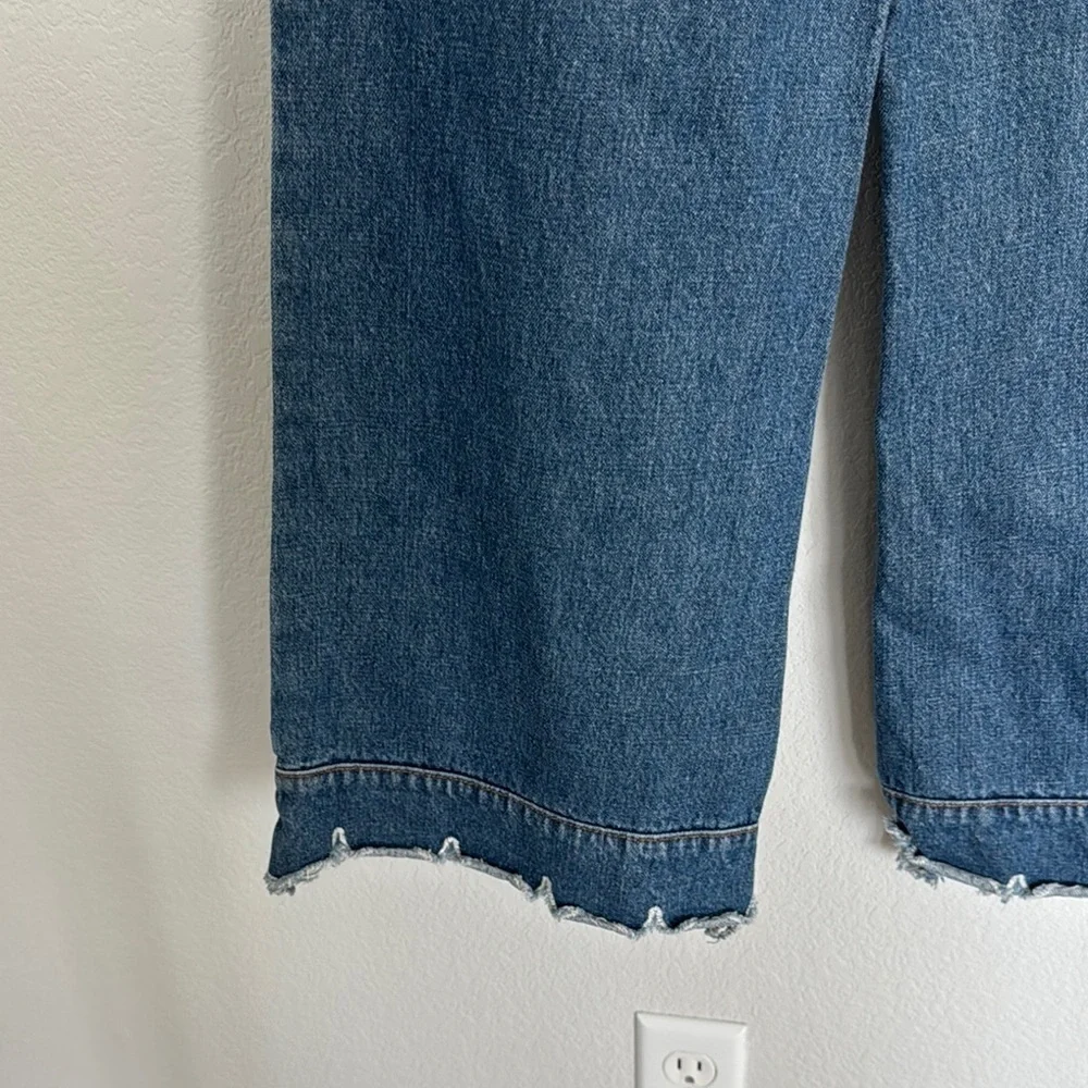 Anthropologie English Factory Wide Leg Flare Button Down Jeans Size S - Picture 7 of 7